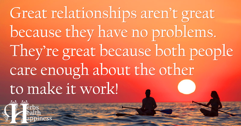 Great Relationships Arent Great Because They Have No Problems ø