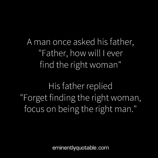 A man once asked his father