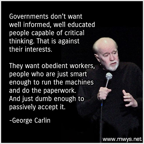 Governments don't want well informed