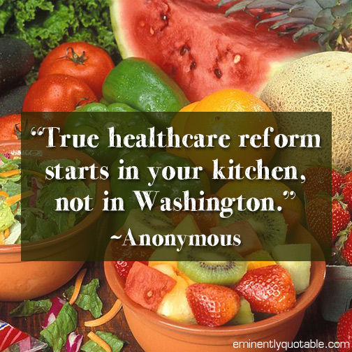 True healthcare reform starts in your kitchen, not in Washington