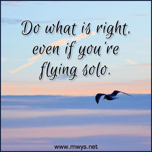 Do-what-is-right,-even-if-you're-flying-solo