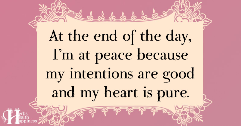 At The End Of The Day, I'm At Peace - ø Eminently Quotable - Quotes ...