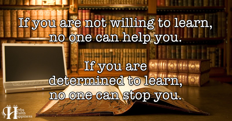 If You Are Not Willing To Learn, No One Can Help You - ø Eminently