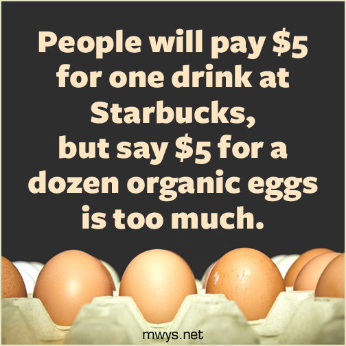 People will pay $5 for one drink at Starbucks