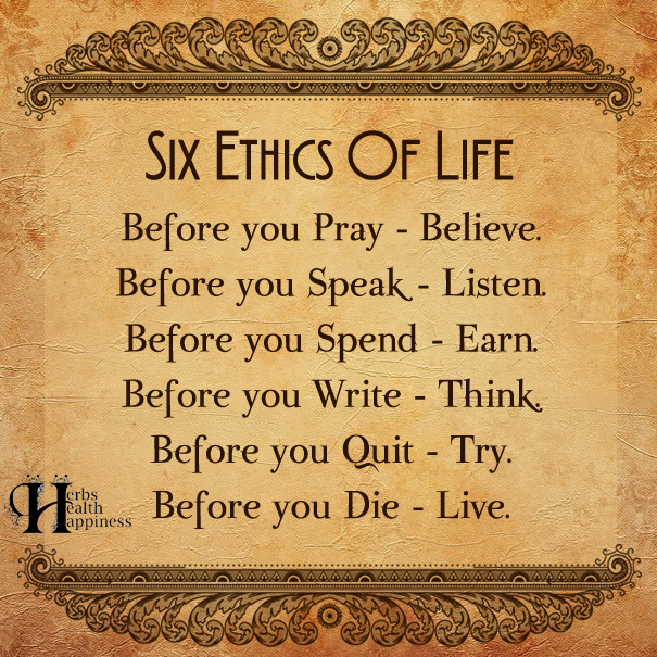 Six-Ethics-Of-Life