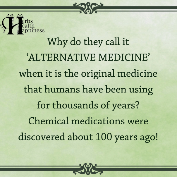 Why Do They Call It Alternative Medicine