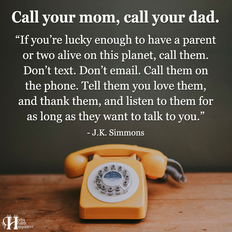 Call Your Mom, Call Your Dad