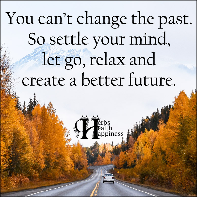 You Can't Change The Past So Settle Your Mind