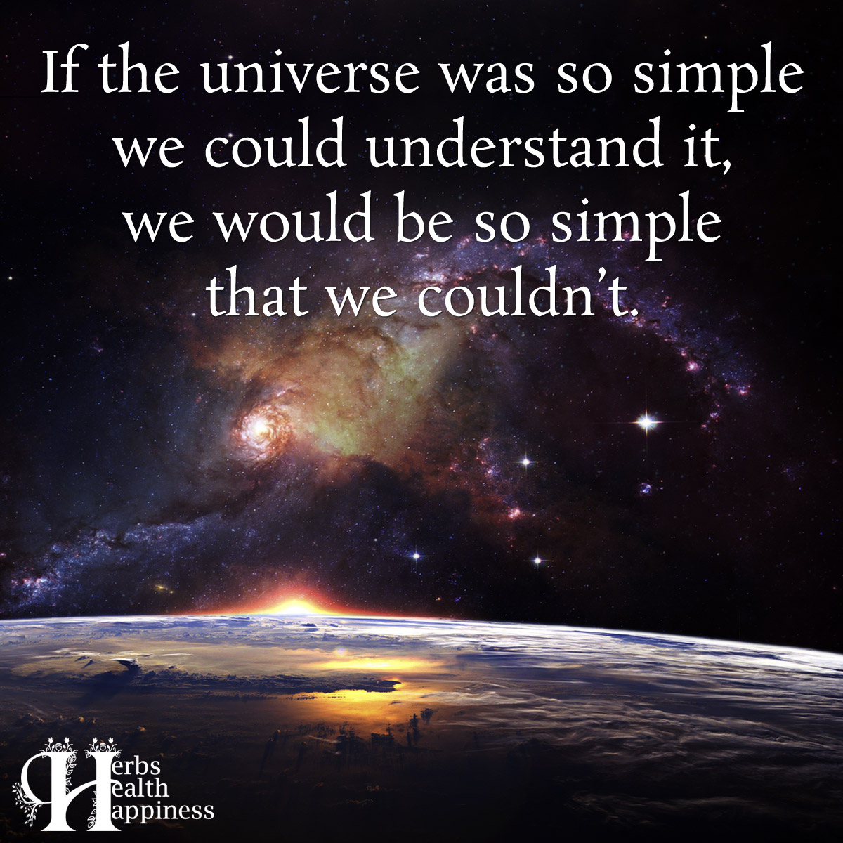 If The Universe Was So Simple