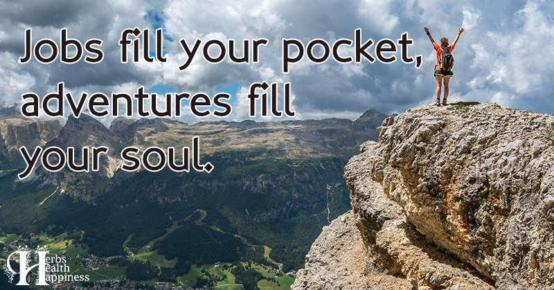 Jobs Fill Your Pocket, Adventures Fill Your Soul - ø Eminently Quotable ...