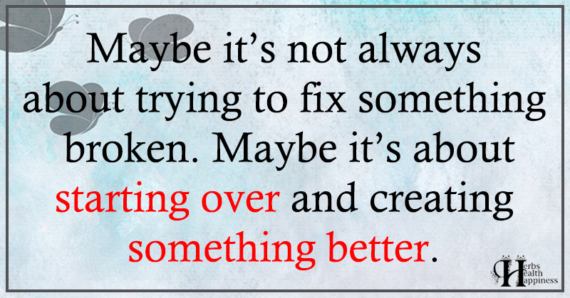 Maybe Its Not Always About Trying To Fix Something - ø Eminently ...