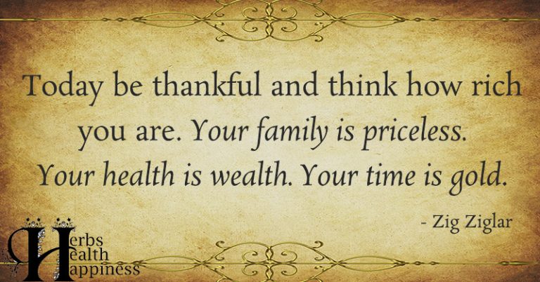 Today Be Thankful And Think How Rich You Are - ø Eminently Quotable ...